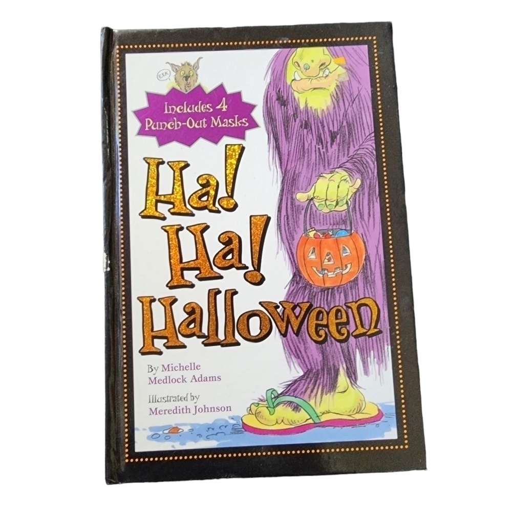 kids book Ha Ha Halloween funny silly includes 4 punch out masks